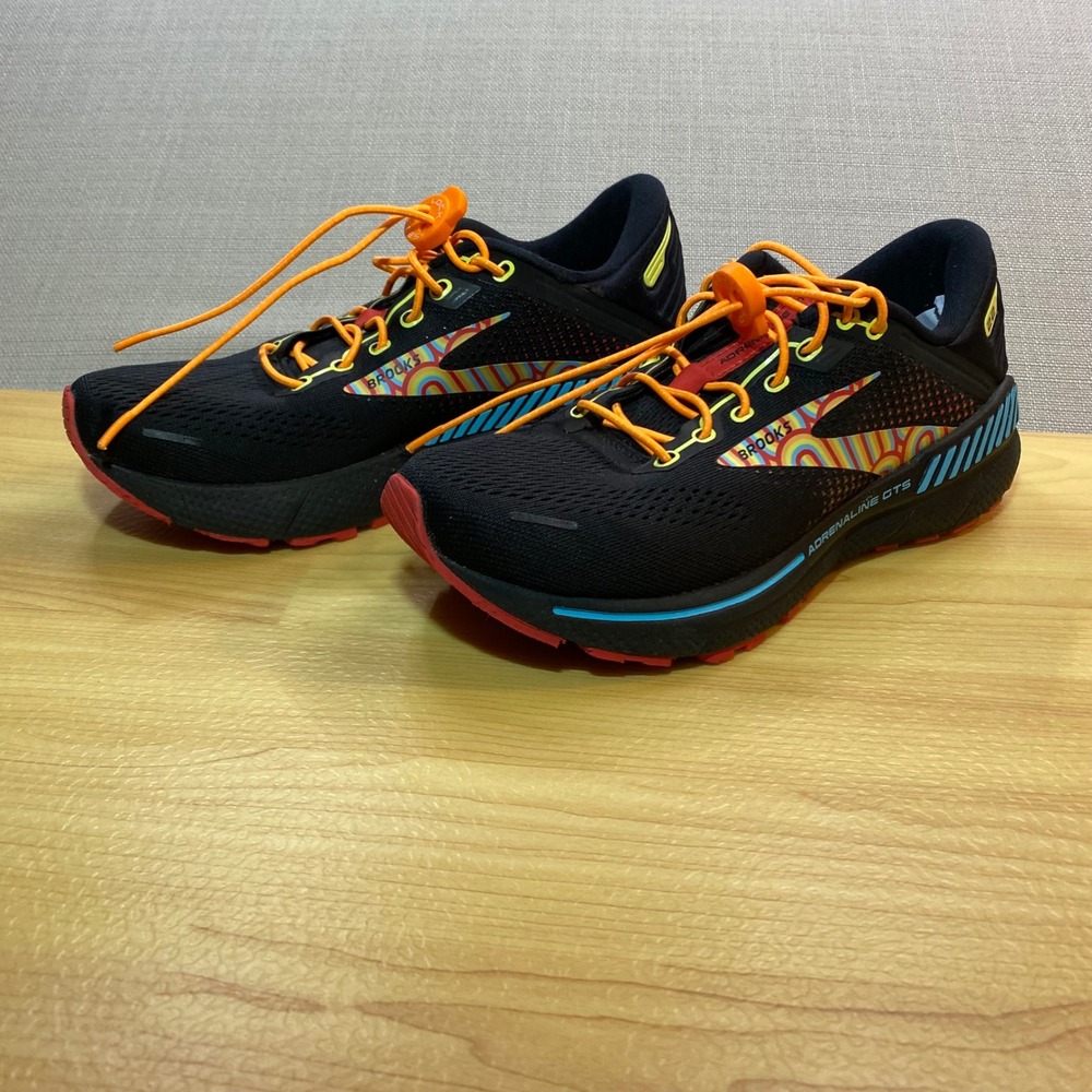Brooks Adrenaline GTS 22 Disco Pack Running Shoes Black Rainbow W7.5/M6